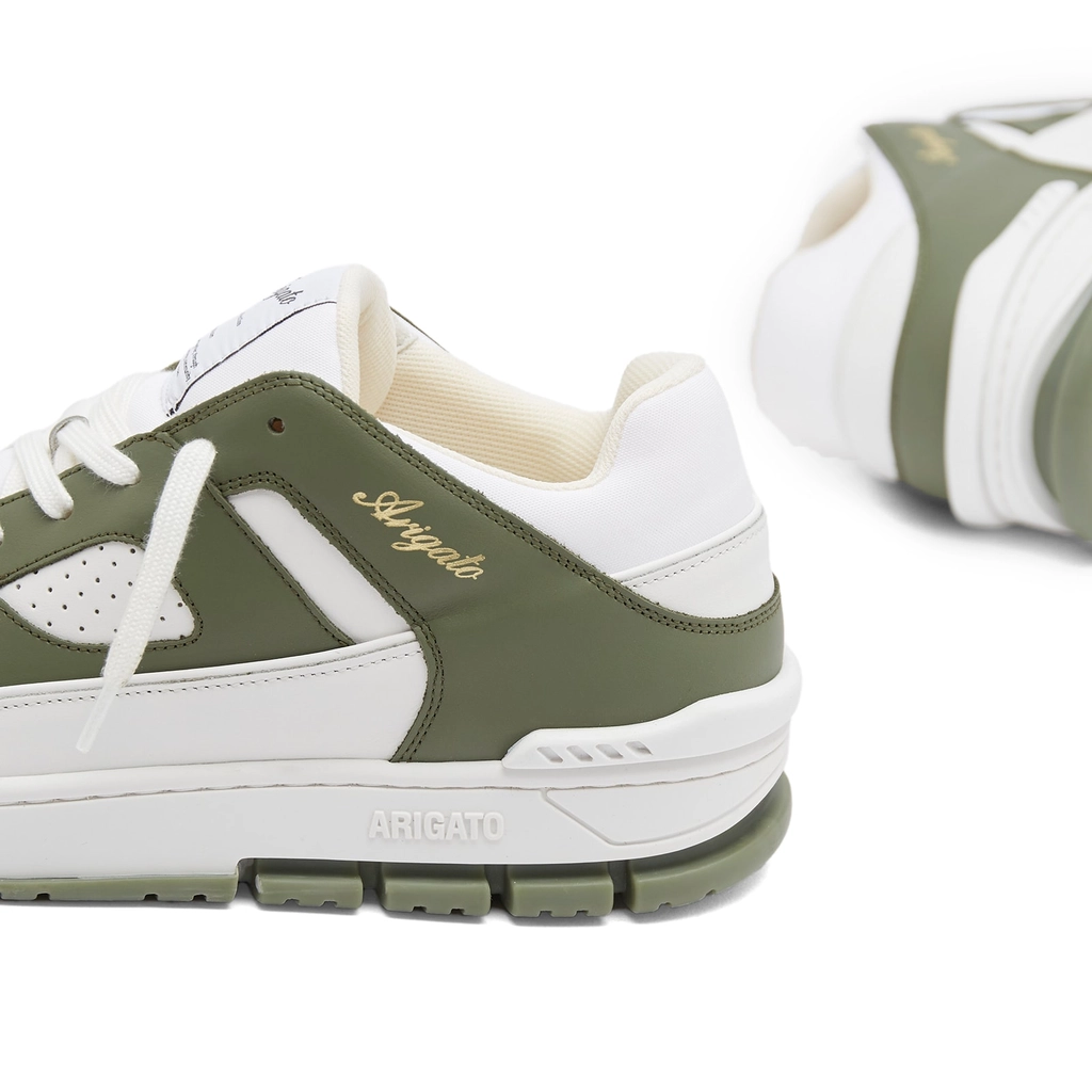 Axel Arigato Men's Area Lo Sneaker White/Dark Green